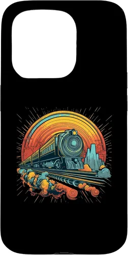 Vista 14 de Funda para iPhone 16 Train Locomotora y modelo de trenes de ferrocarril