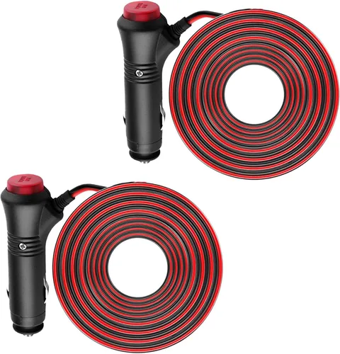 Vista 12 de Enchufe de encendedor de cigarrillos de 12 V con interruptor de encendido y apagado, repuesto de enchufe de encendedor de cigarrillos resistente