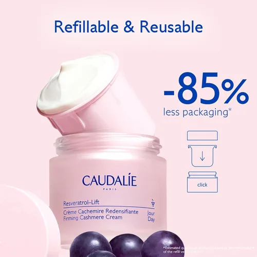 Vista 6 de Caudalie Resveratrol-Lift Retinol Alternative Firming Cashmere Cream, Anti-Aging Moisturizer with Resveratrol, Hyaluronic Acid & Vegan Collagen