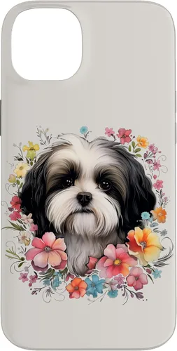 Vista 15 de Shih Tzu Mom Floral Dog Lover Vintage Flowers Cute Case for iPhone 17