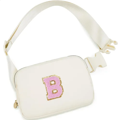 Vista 100 de Bolsa de cinturón para niñas y mujeres, bolsas cruzadas, riñonera, riñonera personalizada, Negro, Small