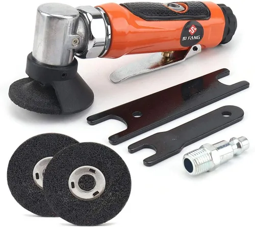 Vista 2 de SI FANG Mini amoladora angular neumática de 2 pulgadas, herramienta de corte, mini amoladoras de rueda y muelas abrasivas de 2 pulgadas