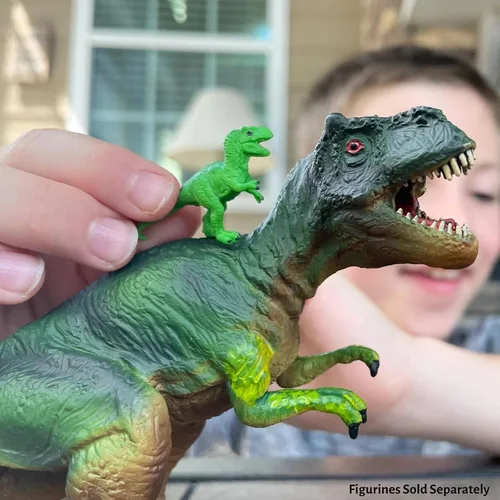 Vista 3 de Safari Ltd. Figura de dinosaurio Tyrannosaurus Rex - Figura detallada de dinosaurio de 7 pulgadas, juguete educativo para niños, niñas y niños a