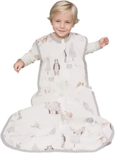Vista 2 de Toddler Sleep Sack Muslin Cotton Summer Baby Wearable Blanket Lightweight Sleeping Bag