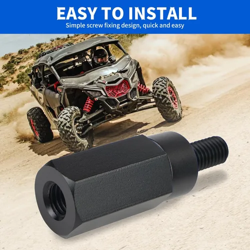 Vista 6 de Kit de montaje de elevador de asiento compatible con Can Am Maverick X3 X3 MAX X3 R, elevador UTV Seat 0.5"/1.5"/2" ajustable negro