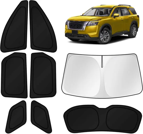 Vista 67 de KUST - Parasol plegable para parabrisas para BMW X1 E84, accesorios 2011 2012 2013 2014 2015, protector de visera de sol ajustable que bloquea