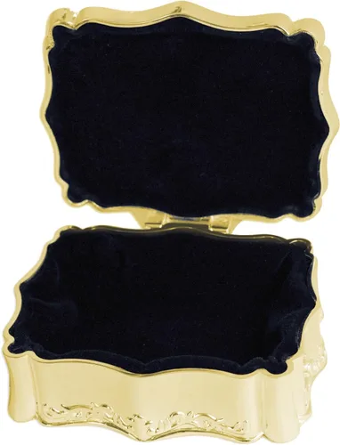 Vista 2 de Cherished Moments Joyero rectangular personalizado con mensaje Mensaje personalizado de oro