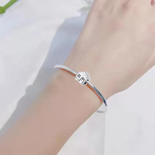 Vista 5 de NARTGO Sweet Home Family House - Abalorio compatible con pulseras Pandora
