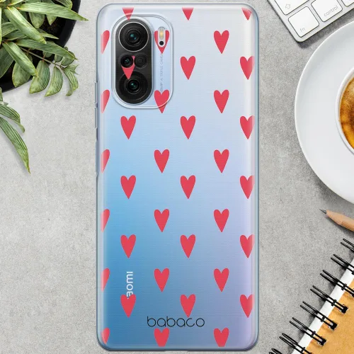 Vista 3 de BABACO ERT Group Mobile Phone case for Xiaomi MI 11i/ REDMI K40/K40 PRO/Poco F3/ F3 PRO Original and Officially Licensed Pattern Hearts 004