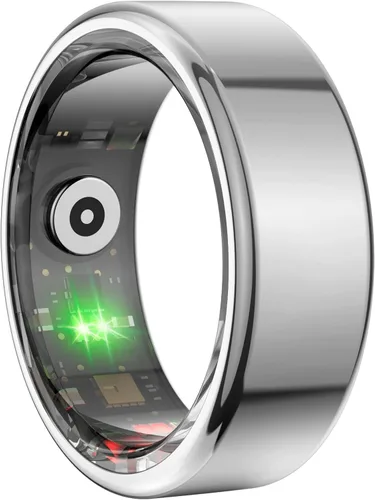 Vista 11 de Anillo inteligente para mujeres y hombres, rastreador de fitness y salud con monitor de frecuencia cardíaca, oxígeno en sangre, rastreador de sueño