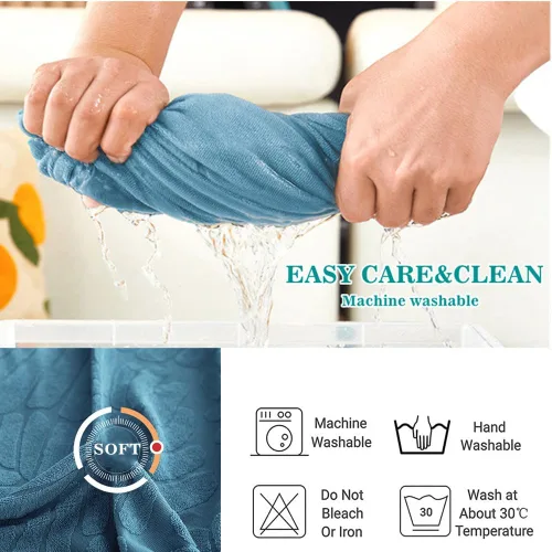 Vista 2 de Funda universal para sofá resistente al desgaste, funda de cojín de sofá de 360°, resistente a las manchas, de alta elasticidad, elástico