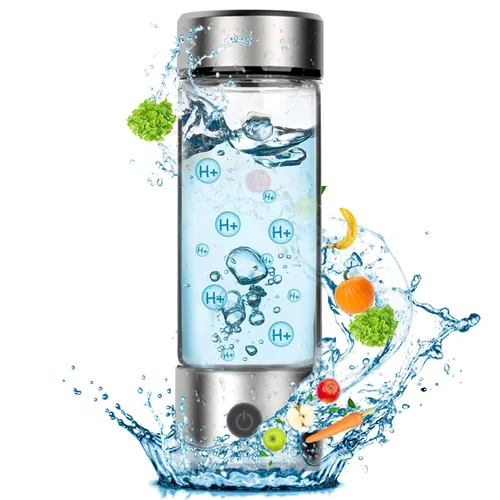 Vista 9 de Generador de botellas de agua de hidrógeno, agua de hidrógeno portátil recargable aquahealth, máquina ionizadora de agua de hidrógeno