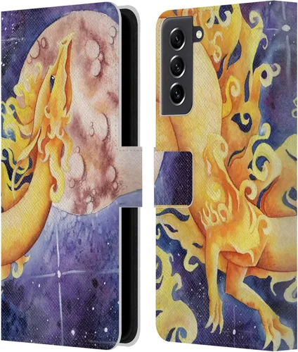 Vista 128 de Head Case Designs Officially Licensed Carla Morrow Galactic Entrancement Dragons Leather Wallet Case Compatible with Samsung Galaxy A07 4G