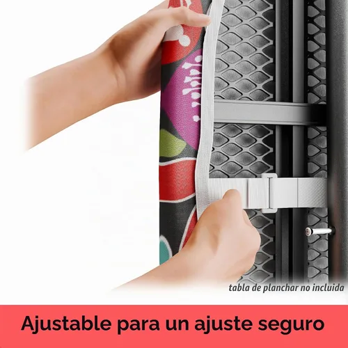 Vista 4 de oliso Funda y almohadilla para tabla de planchar - 100% algodón - Estándar 15 x 54 Floral