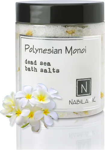 Vista 9 de Nabila K - Sales de baño orgánicas de manzanilla – Sal del Mar Muerto y sal de Epsom exfoliante y remojar – Exfolia e hidrata la piel, aceites