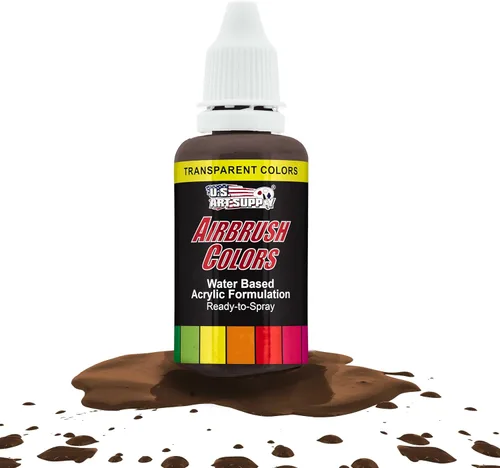 Vista 27 de U.S. Art Supply Pintura acrílica transparente Chartruesse para aerógrafo, 8 onzas, lista para rociar, pintura con pincel de aire para uñas, modelos