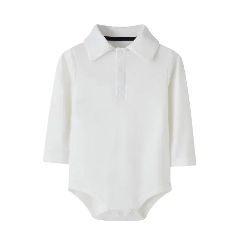 Vista 10 de Teach Leanbh - Body para bebé de algodón, manga larga, color puro, 3 a 24 meses (3 meses, azul bebé)