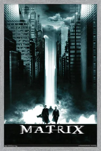 Vista 16 de Trends International The Matrix - Póster de pared de arte clave, 14.725 x 22.375 pulgadas, versión enmarcada de madera de granero Versión enmarcada