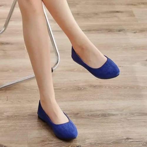 Vista 6 de Zapatos planos para mujer, cómodos, estilo puntiagudo, de Dear Time