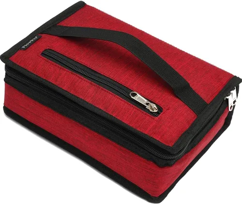 Vista 9 de FlowFly - Pequeña lonchera con aislamiento, con manija, para el trabajo y la escuela (bolsa blanda) (alpaca)