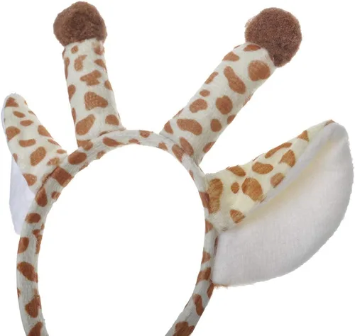 Vista 2 de TopTie 6 diademas de orejas de animales, decoraciones de Halloween para adultos y niños, aro de pelo de animales de safari de la selva