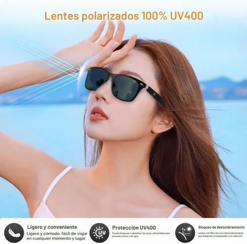 Vista 8 de AI Smart Glasses for Men Women - UV Protection Smart Sunglasses