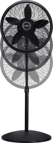 Vista 10 de Pedestal Ventilador, ajustable, Negro, 18-pulgadas Lasko Productos 1827 , Plástico, Negro, 18 pulgadas