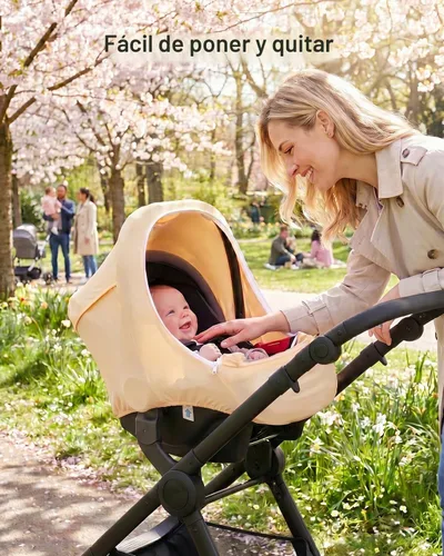 Vista 6 de Metplus Toldo 2 en 1 para Asiento de Automóvil de Bebé, Parasol de Privacidad Multiuso, Protege la Seguridad del Bebé con Estilo, Fundas