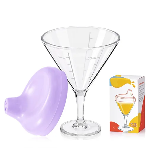 Vista 9 de Irenare 1 Pieza Taza Sippy de Vino para Bebé Copa de Plástico Copa Goblet Sin Derrames Vaso de Vino para Bebé Copa Sippy Goblet para Bebé Taza