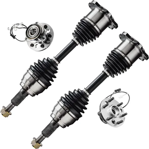 Vista 46 de Detroit Axle - Kit de suspensión delantera 4WD para Nissan Frontier Pathfinder Xterra, 2 cubos de rodamientos de ruedas, 2 brazos de control
