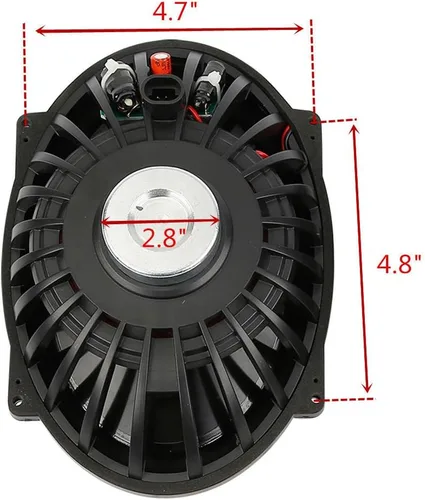Vista 8 de TCMT Alforjas rígidas de 5 x 7 pulgadas, tapas de altavoz con altavoz y forros, inserto de alfombra para modelos Harley Touring CVO Road Glide Road
