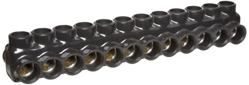 Vista 42 de Morris Productos 97643 Conector multi-cable, aislado, entrada dual, negro, 3 puertos, 250 - 6 rango de cables, 5/16" Allen Hex 3 Puertos, 250 - 6