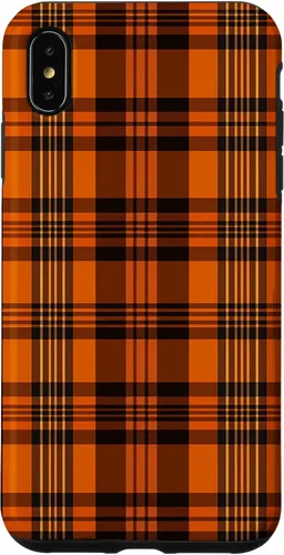 Vista 10 de iPhone 13 Pro Fall Plaid Halloween Naranja y Negro Acción de Gracias Otoño Case