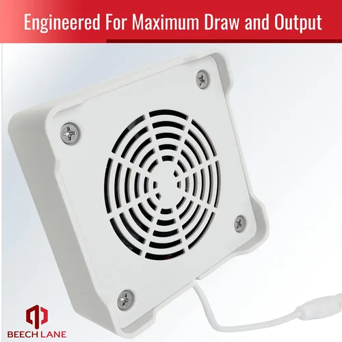Vista 4 de Beech Lane Ventilador de refrigerador RV de 12 V, conexión por cable que proporciona energía constante, sin baterías, más salida de aire que