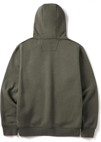 Vista 3 de Sudadera con capucha CAT para hombre con logotipo frontal bordado de CAT, sistema de gestión de cable S3 y bolsillo con bolsa Musgo del ejército