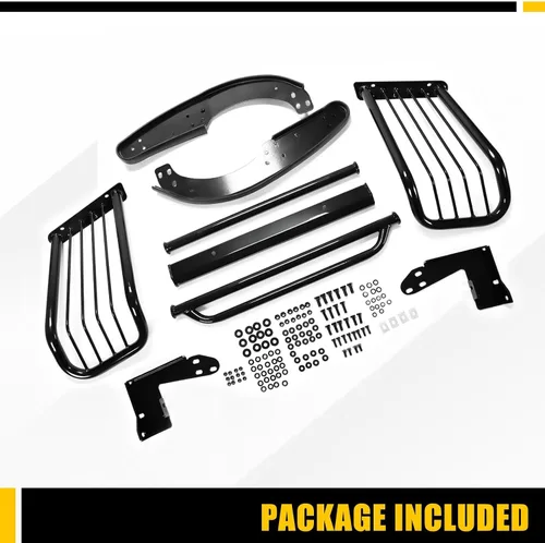 Vista 7 de KUAFU Protector de rejilla Compatible con 2002-2009 Chevy Chevrolet Trailblazer EXT, barra frontal de parachoques, rejilla de protección, cepillo
