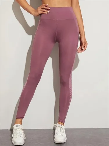 Vista 2 de TRENIS Women Seamless Pink Legging Sport Women Fitness Pocket High Waist Gym Leggings Yoga