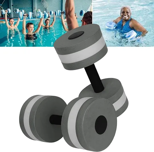 Vista 4 de Water Dumbbells, Set of 2 Aquatic Exercise Dumbell, Water Aerobic Exercise Foam Dumbbells Pool Resistance for Men Women Weight Loss Water Sports