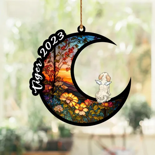 Vista 241 de Nazenti Atrapasoles conmemorativo para perros, adornos de Navidad personalizados para perros, adorno de Navidad, regalos conmemorativos para perros