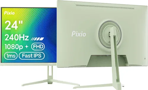 Vista 14 de Pixio PX246 Wave Beige 24 pulgadas 120Hz Frecuencia de Actualización Resolución FHD 1080p Panel IPS 4ms GTG Tiempo de Respuesta Monitor