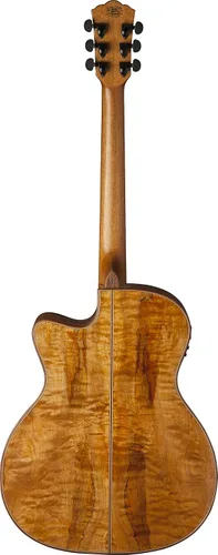 Vista 2 de Washburn Guitarra acústica-eléctrica de 6 cuerdas, natural (WCG66SCE-O)