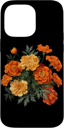 Vista 21 de Funda para iPhone 17 con diseño de flores de caléndula del mes de nacimiento
