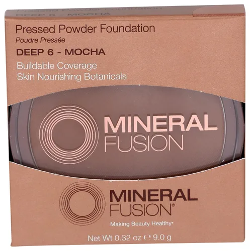 Vista 35 de Mineral Fusion Base de maquillaje en polvo prensado, polvo facial con acabado mate para piel clara con subtonos rosa/rojo, maquillaje natural