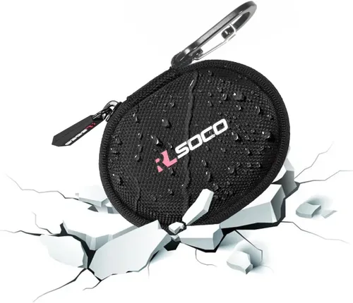 Vista 5 de RLSOCO Funda de transporte para auriculares inalámbricos Huawei FreeBuds Pro 5/Pro 4/Pro 3/Pro 2+/Pro 2/Pro - Negro (solo funda)