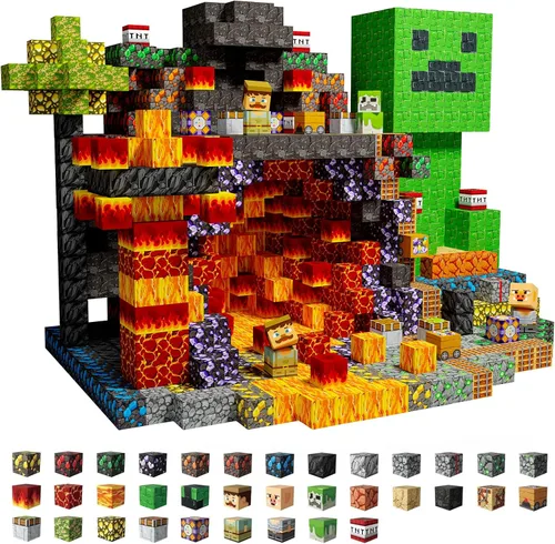 Vista 14 de Bloques de construcción magnéticos STEM juguete para niños a partir