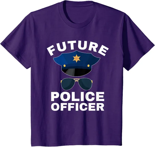 Vista 13 de Camiseta de policía para niños con texto en inglés «Proud Cop Dad»