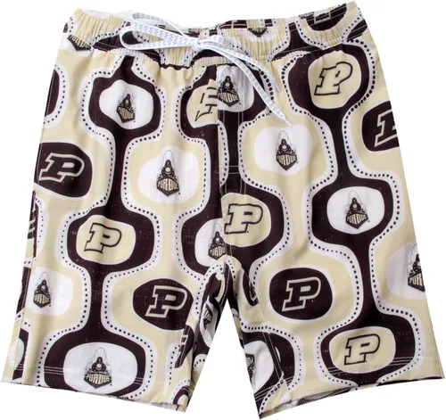 Vista 10 de Wes and Willy Pantalones cortos de natación con tecnología retro para hombre, para fanáticos de los deportes universitarios