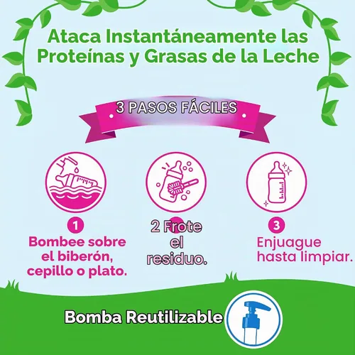Vista 3 de Dapple Baby - Biberón y jabón para platos de cítricos frescos - 16.9 onzas