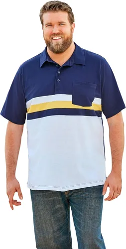 Vista 5 de KingSize Polo de golf ligero con bolsillo para hombre grande y alto