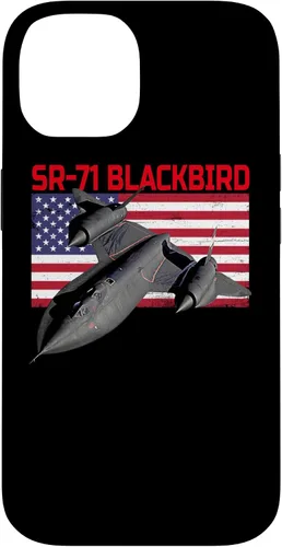 Vista 4 de SR-71 Blackbird in Action and Patriotic American Flag. Case for iPhone 17